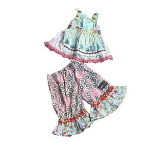 Matilda Jane Serendipity Girls 18m 2 Piece Outfit Dress Pants Ruffles Floral